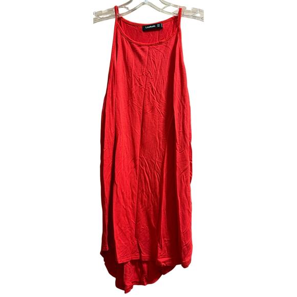 LouKeith Red Orange Minimalist Tank Top - Size Large - Picture 1 of 6